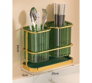 Giá Đựng Đũa Muỗng inox treo tường Không rỉ 