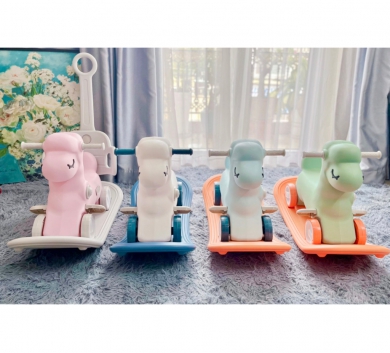 Ngựa Bập Bênh Cho Bé 3in1 Đa Chức Năng Kết Hợp Chòi, Đẩy Tiện Ích-Hàng Nhập Khẩu Chất Lượng, An Toàn Cho Bé 1-7 Tuổi