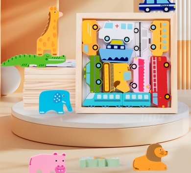  Đồ Chơi Xếp Hình Logic Động Vật Montessori, Giao Thông, Thực Phẩm, Sinh Vật Biển Giúp Bé Thông Minh
